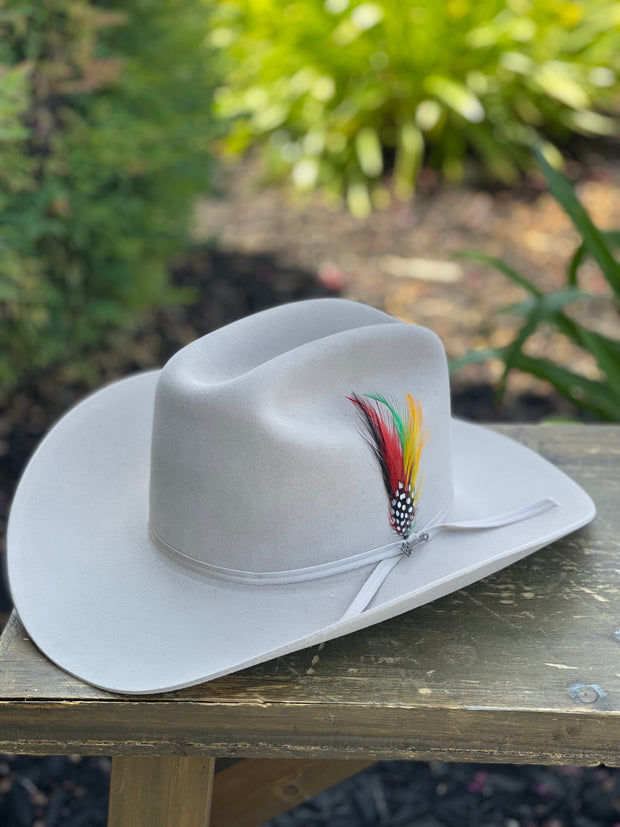 Stetson 6x Spartan Silverbelly Cowboy Felt Hat Sinaloa (Copa Chica Falda/Brim 3.5")