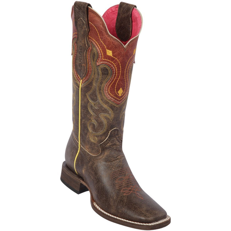 Quincy Wide Square Toe Western Cowgirl Boots - Q3225059