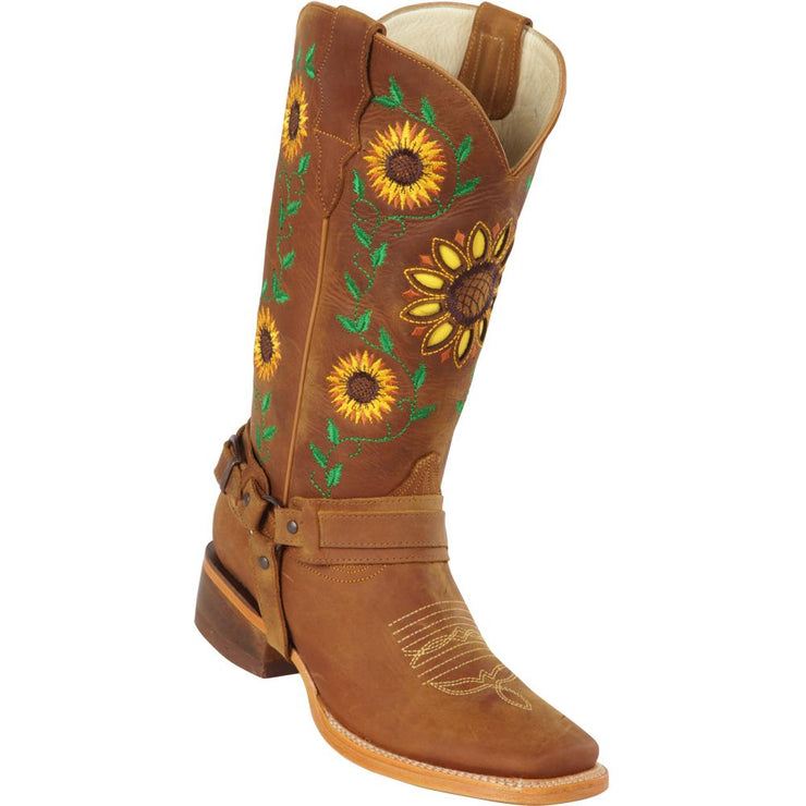 Quincy Wide Square Toe Western Cowgirl Boots - Q322GL6251