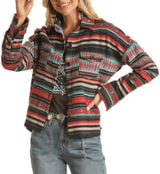Women's Striped Shirt Jacket  - Rock&Roll Denim
