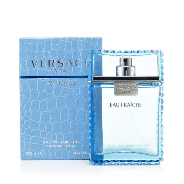 Man Eau Fraiche Eau De Toilette Spray For Men 3.4 oz. By Versace