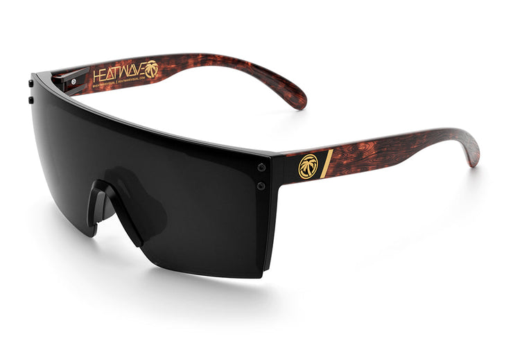 LAZER FACE SUNGLASSES: WOODGRAIN CUSTOMS