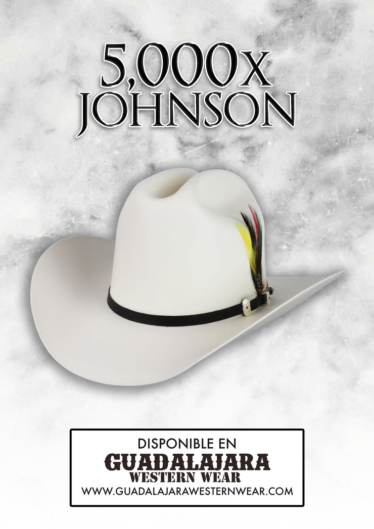 Tombstone 5,000x Johnson Copa Alta Toquilla Negra