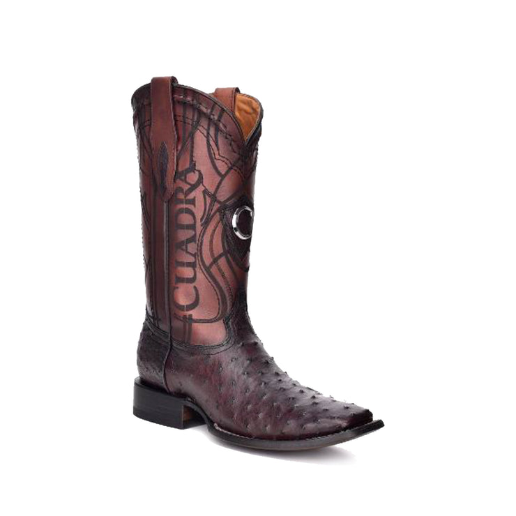 Cuadra Men's Square Toe Ostrich Cowboy Boot
