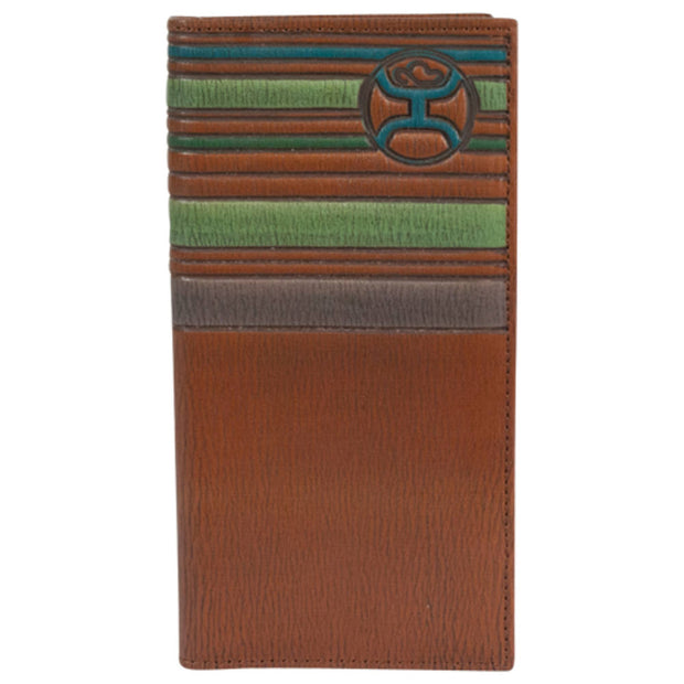 Hooey Men's Rodeo Logo Horizontal Stripes Western Wallet