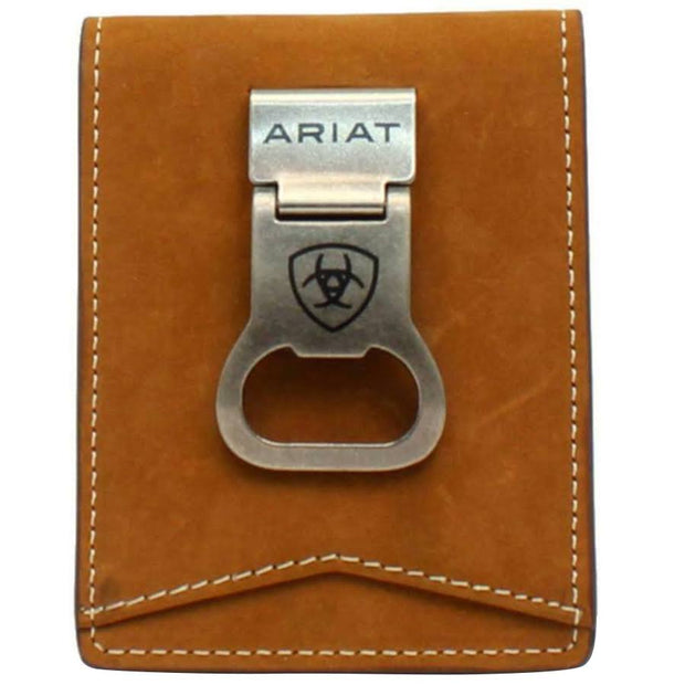 Ariat Mens Bifold Bottle Opener Money Clip