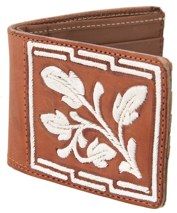 White Diamond Piteada Leather Wallet - Natural