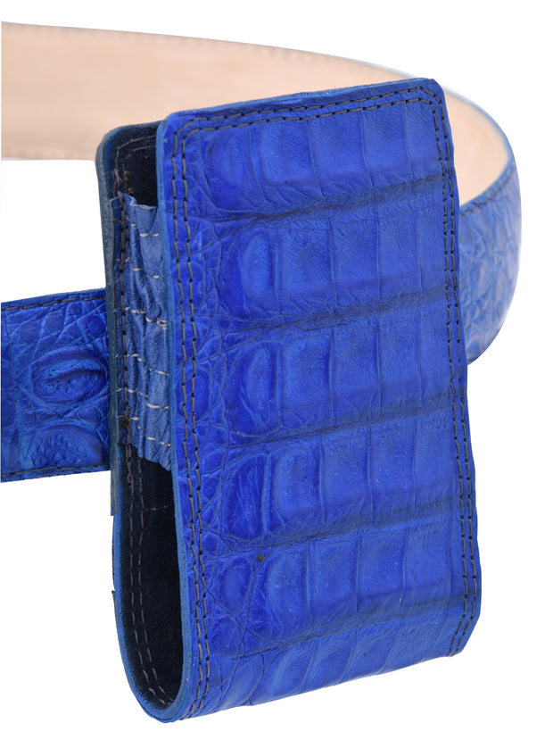 White Diamond Funda Cocodrilo Leather Cell Phone Case - Azul