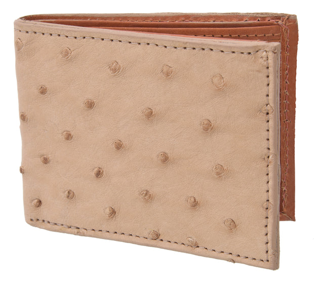 White Diamond Avestruz Leather Wallet - Orix