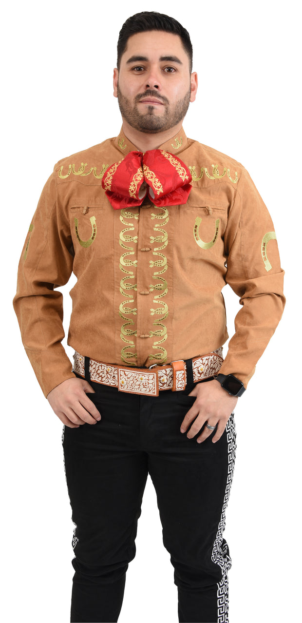 Camisa Charra Tradicional - Camel